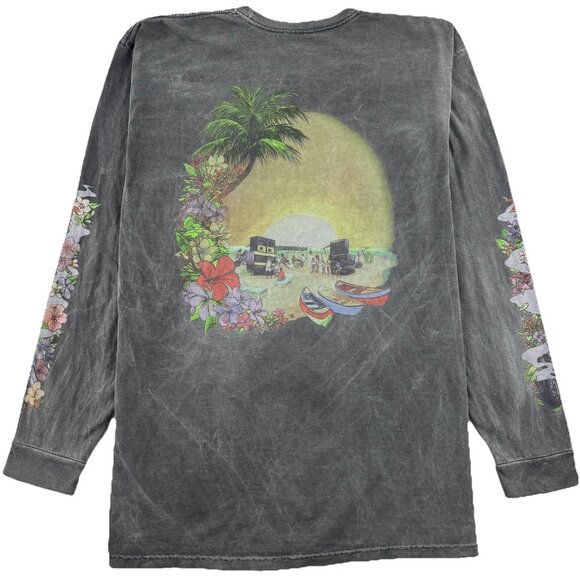 Stussy Hellshire Long Sleeve Tee Men’s XL Gray Dyed Factory Faded Streetwear - Picture 2 of 13